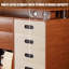 Armoire d'appoint multifonctionnelle en bois massif moderne et minimaliste