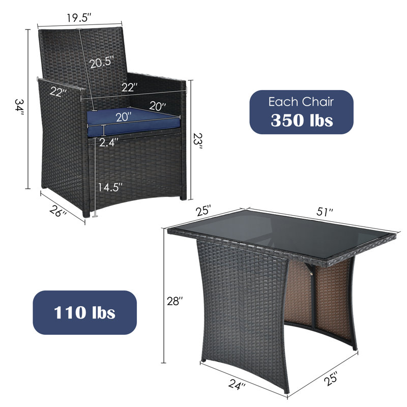 Ensemble de canapé modulaire 3 pièces, Mélange de bruns, Marine