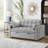 Multifunctional Velvet Loveseat Sofa Bed For Small Spaces