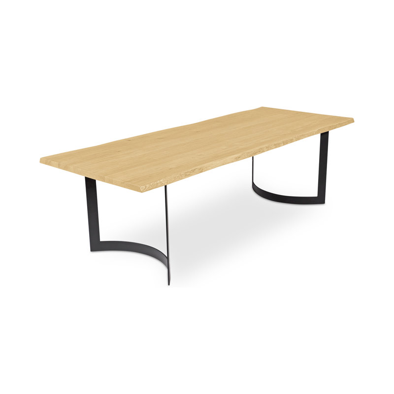 Bent Dining Table, 29.5" H x 98.5" W x 40" D