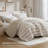 3-Piece Full/Queen Yarn-dyed striped comforter-130041618