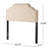 Queen Sized Headboard In Beige, With Intriguing Diamond Stitch And Character Enchanting Stitching Bedroom Appeal-441880598-441880594