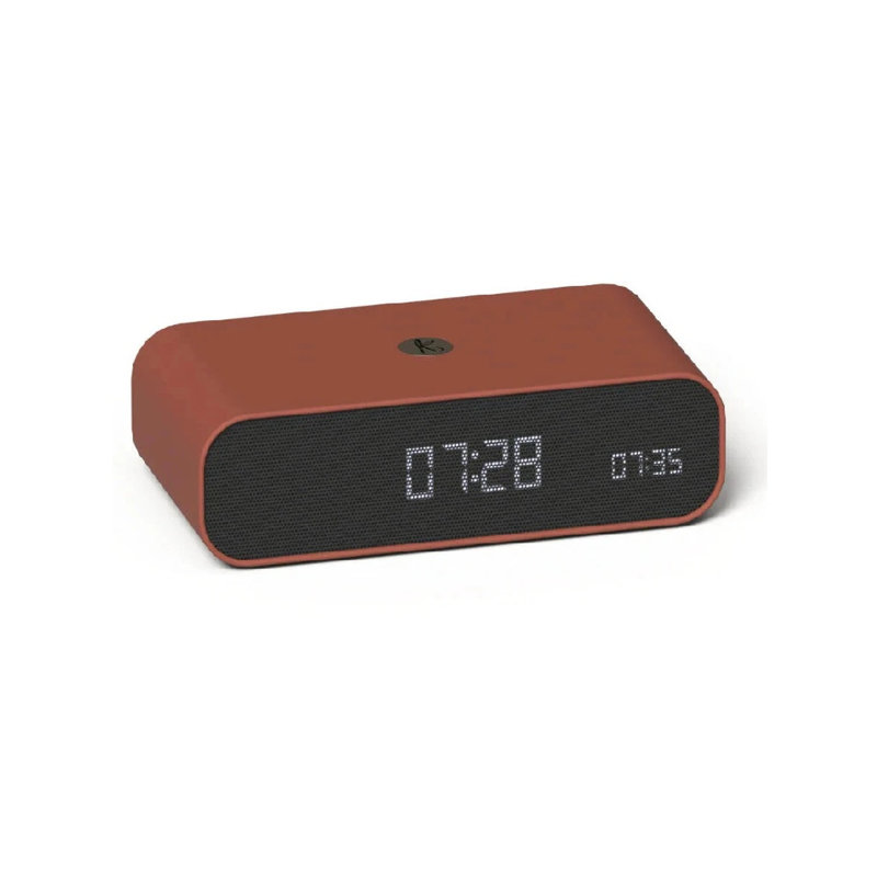 Digital Mechanical Alarm Tabletop Clock, Brown