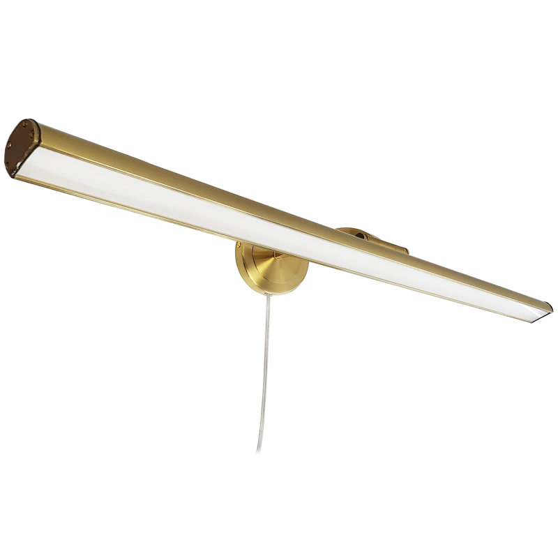 Lampe pour tableau Reina, Laiton vieilli, H 2,75 po x l 32 po x P 9 po