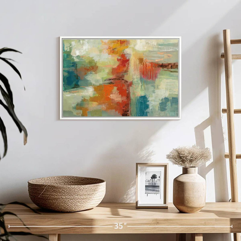Récif de corail, Cadre flottant blanc, 19 po x 13 po