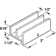 Sliding Shower Door Bottom Guide, 1/2 in. Channels, Plastic Construction (Single Pack)