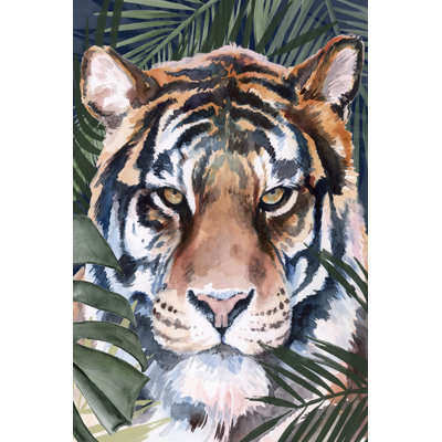 Jungle Cat I by Jennifer Paxton Parker - Wrapped Canvas Painting