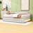3 Drawers Upholstered Full Daybed with Twin Trundle and LED Lighting-1881352628