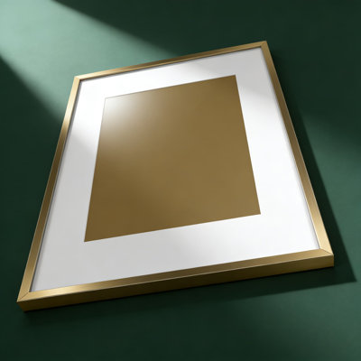 A3 Size Bronze Metal Picture Frame With Tempered Glass And A4 Mat - High End Gallery Style Poster Frame For 11.7X16.5 Inch Art
