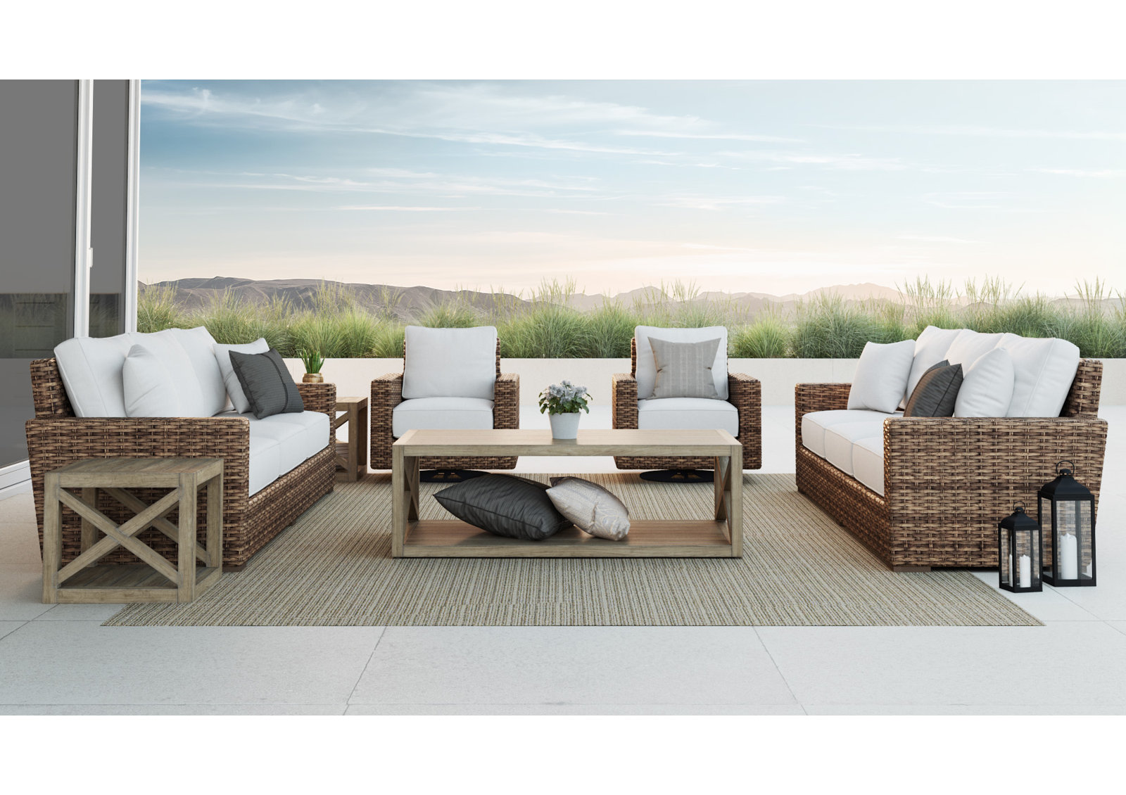 Coastal Teak 60" Teak Patio Table