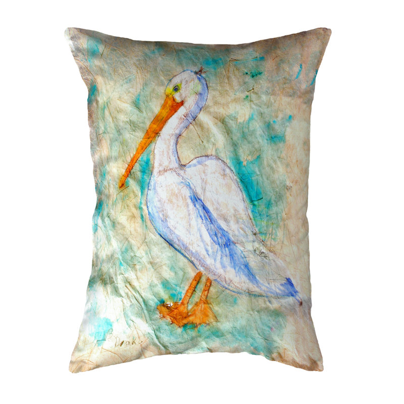 Pelican Outdoor Reversible Throw Pillow