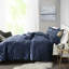 Édredon en velours bleu marine Elegant-120953710-120953711