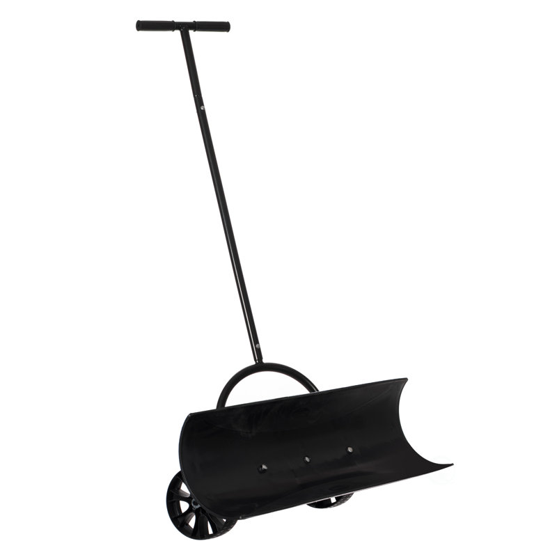 Heavy Duty Snow Shovel Rolling Pusher