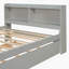 Lit avec lit gigogne et bibliothèque, lit plateforme, structure en bois-1084429867-1080555336