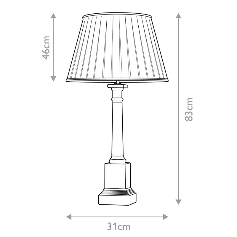 Elledge Solid Wood Table Lamp