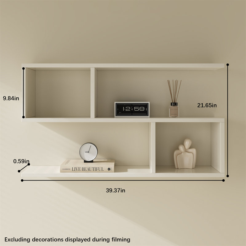 Solid Wood Floating Wall Shelf