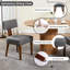 Ensemble de salle à manger 9 pièces Mid-Century moderne, table extensible 59 po à 90 po et 8 chaises en tissu, maison de campagne pour la cuisine, salle à manger-104824466-104824464-104824469