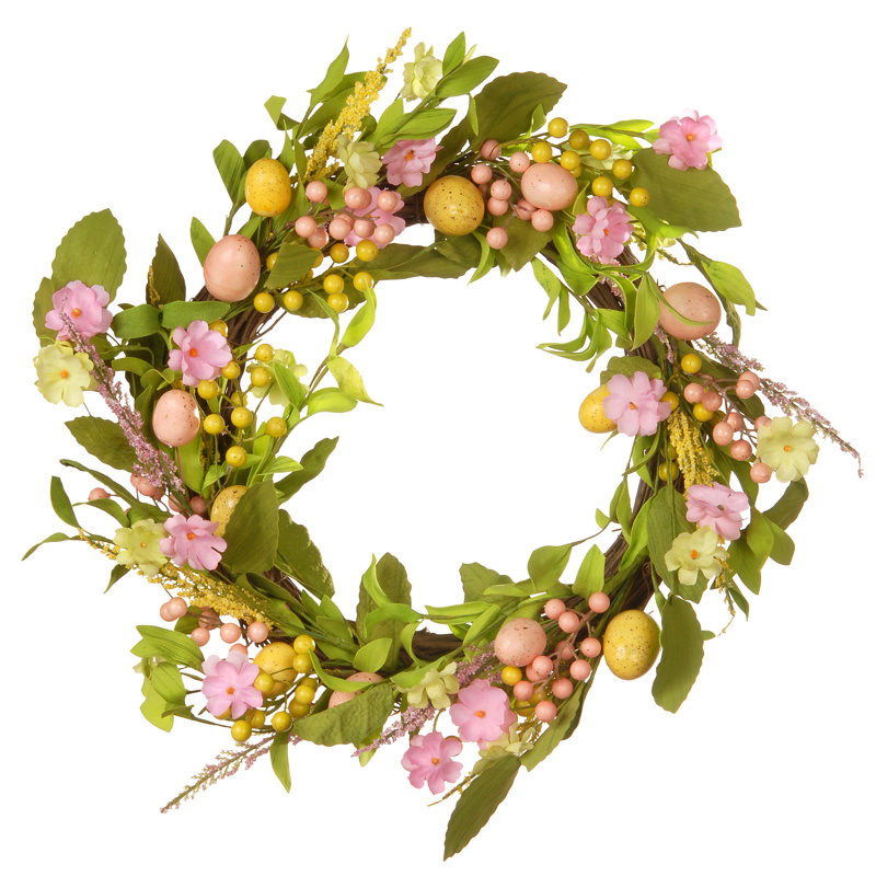 22" Decorated Easter Wreath