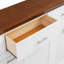 Lit escamotable simple avec 3 tiroirs, blanc