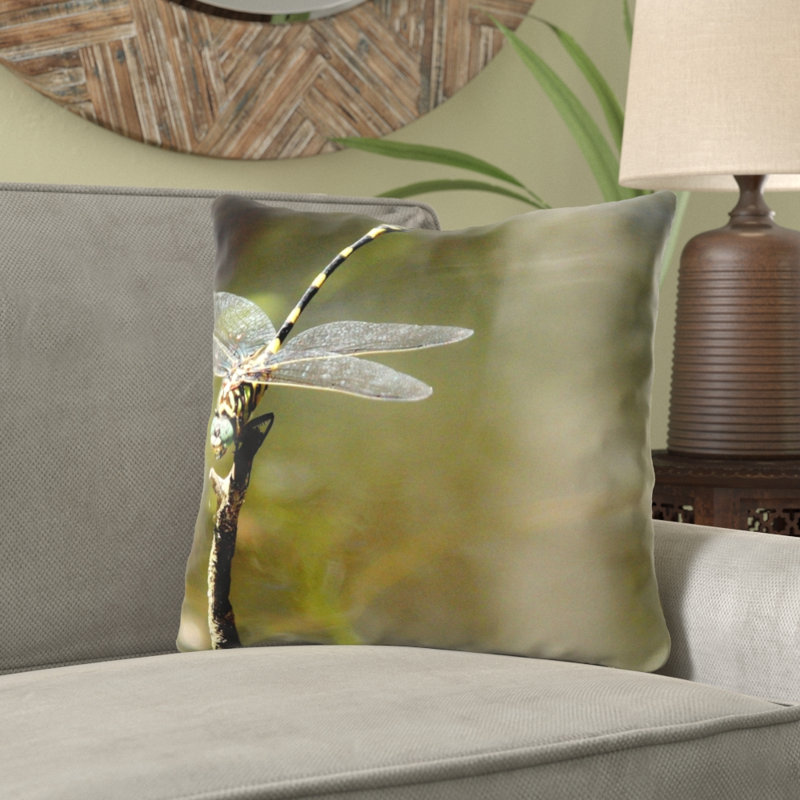 Maelys Outdoor Reversible Throw Pillow, Microsuede, Indoor