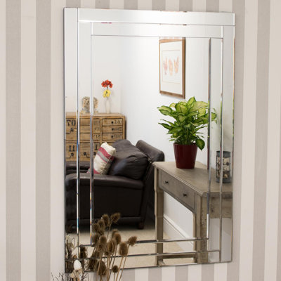 Delvalle Glass Flat Wall Mirror