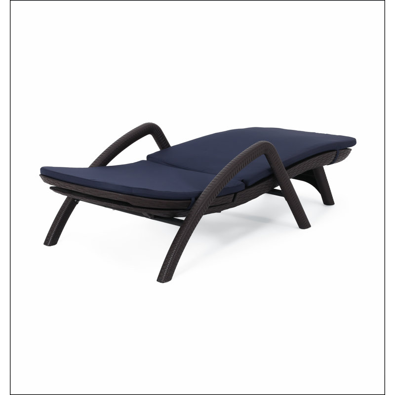 FAUTEUIL DE CHAISE MIKAEL AVEC COUSSIN, Marine