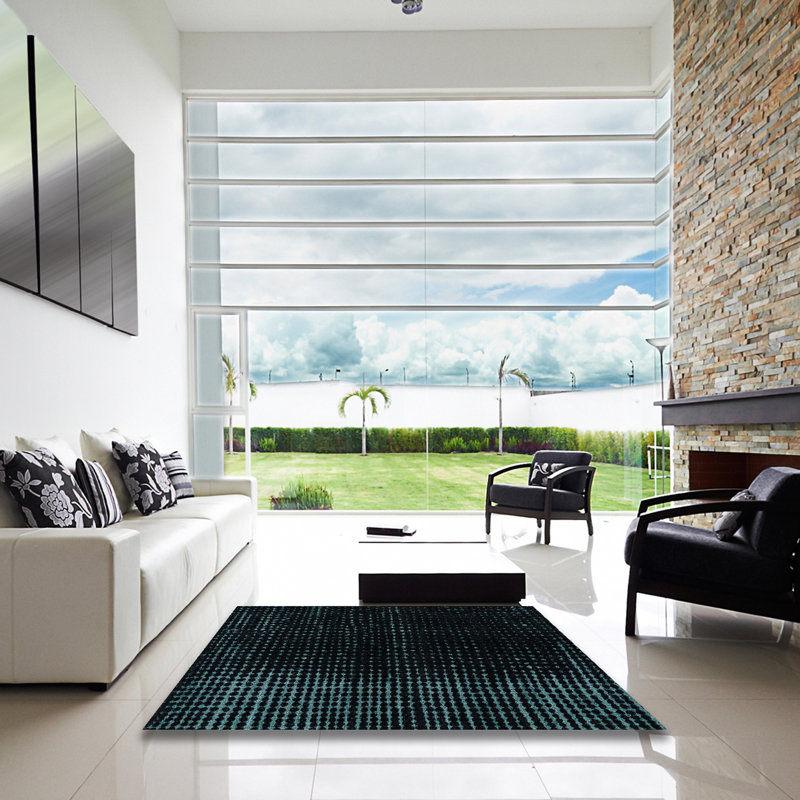Tapis abstrait moderne 4398, Carré 8 pi
