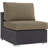Convene 5 Piece Rattan Sectional Seating Group with Cushions-337879603
