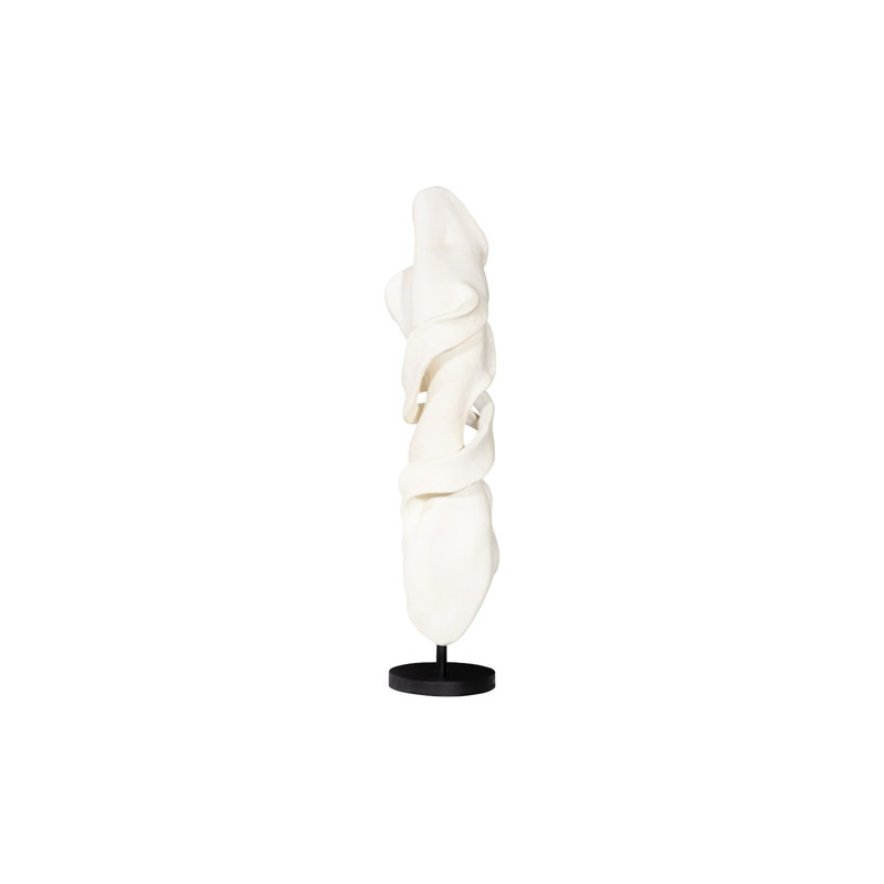 Cast Dancing Sculpture, Pirouette, Faux Bleached