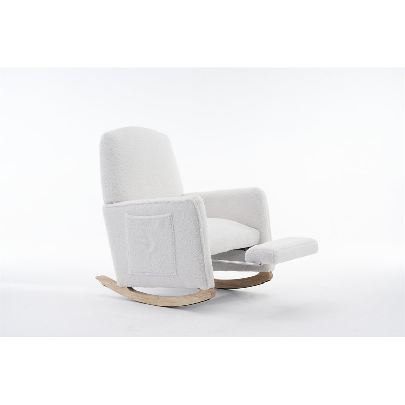 Chaise berçante Teddy, Ivoire ivoire