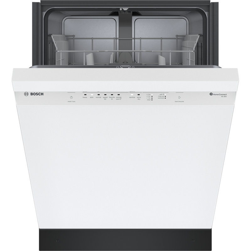 24" Recessed Handle 300 Series Dishwasher, White