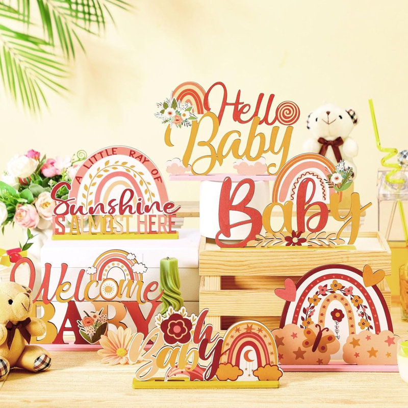 Ensemble de 6 pièces de décoration de table de fête pour bébé