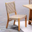 Chaise d'appoint de patio en teck Seras-1204310597