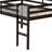 Full Wood Loft Bed With Ladder, Espresso-176708877-177008301