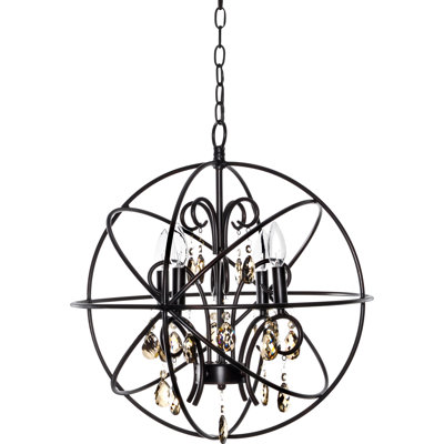 Alden 4 - Light Dimmable Globe Chandelier