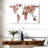 Harnek Flowers World Map-107710250