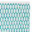 Tapis turquoise / ivoire en coton tissé à plat Modena-65859953