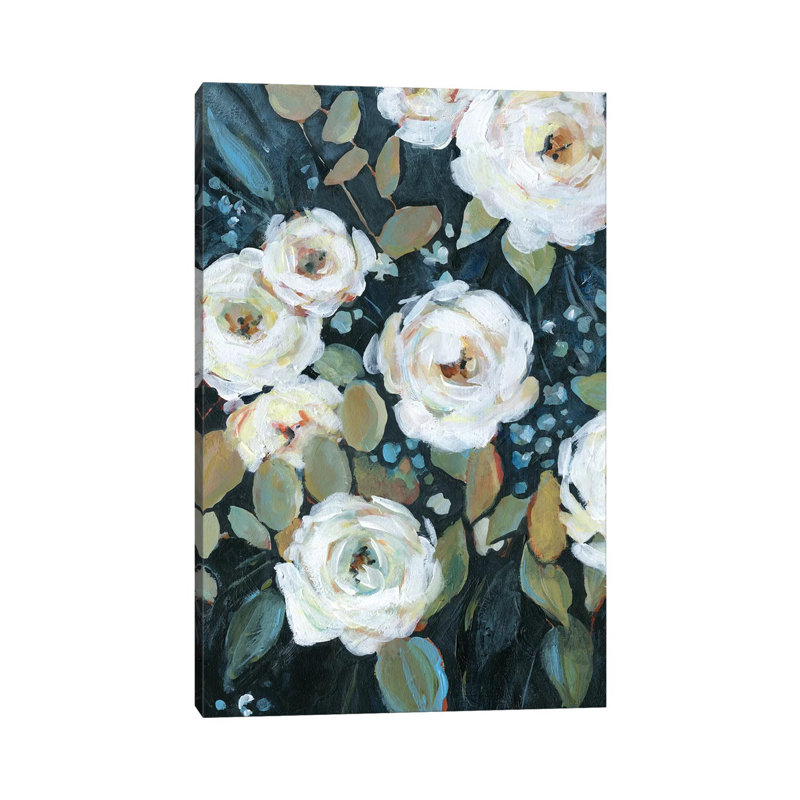 Moonlit Garden II by Carol Robinson - Painting on Canvas, 66.04 cm H x 45.72 cm W x 3.175 cm D, Wrapped Canvas