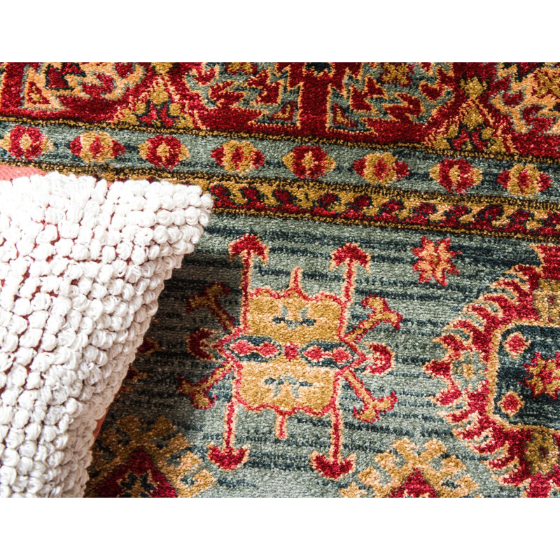 Tapis traditionnel Azar couleur ciel, Tapis de couloir 2 pi x 8 pi