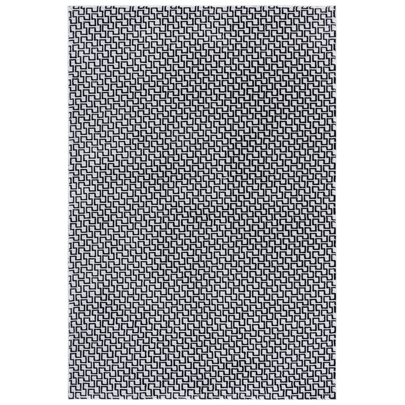 Tapis géométrique Slate Performance, Tapis de couloir 2 pi x 8 pi