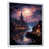 White Floater Framed
