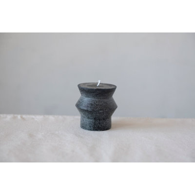 Unscented Pillar Candle with Paraffin Holder