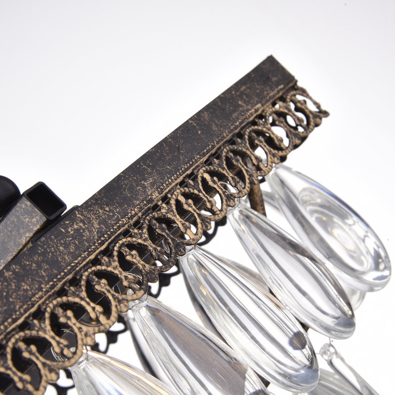 Atef 6 - Light Unique Tiered Chandelier, Antique Bronze, 4 Lights
