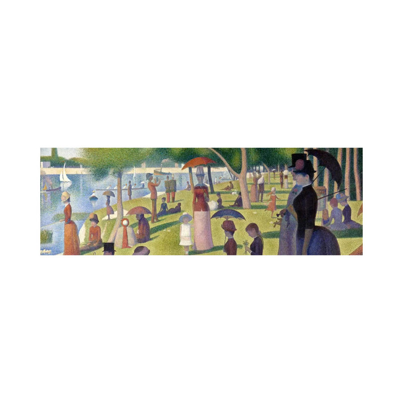 Sunday Afternoon On The Island Of La Grande Jatte by Georges Seurat - Wrapped Canvas Panoramic Painting