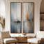 Ensemble de 2 toiles encadrées 20 x 60 pouces Luxury Modern-821888701