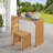 Pine Dining Bench And Table, Indoor Wood Bench  Entryway,,Kitchen And Bedroom Table And Bench Set Nature, Bench & Table