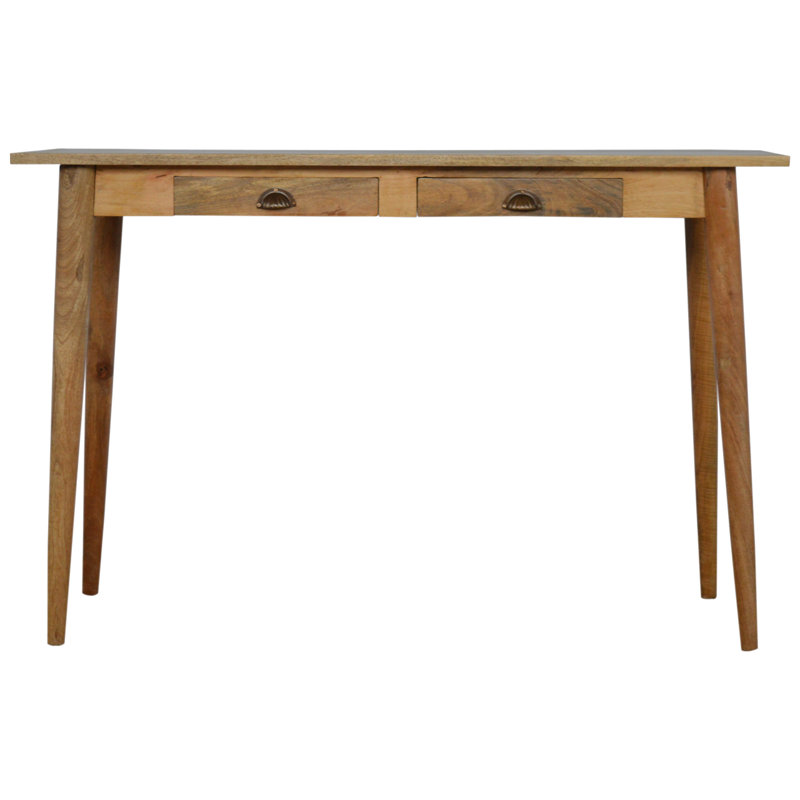 Akins Solid Wood Top Writing Desk