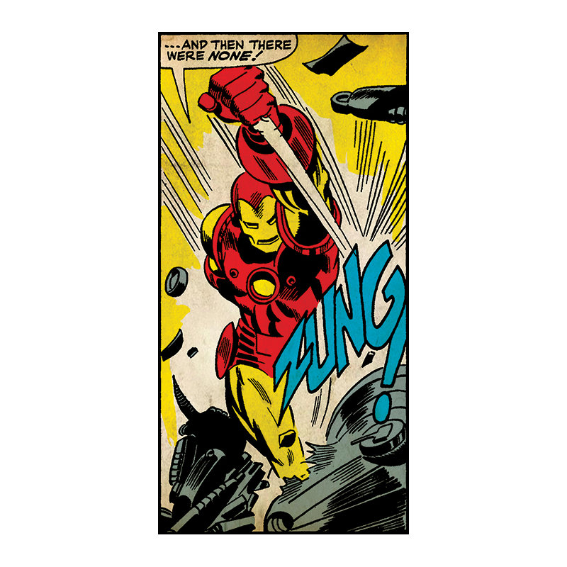 Iron Man Zung Graphic Art Print on Canvas