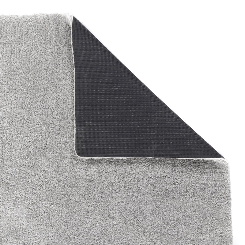 My Lux Deep Pile Silver Rug, Rectangle 80 x 120cm