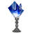 14" High Handkerchief Curacao Swirl Accent Lamp